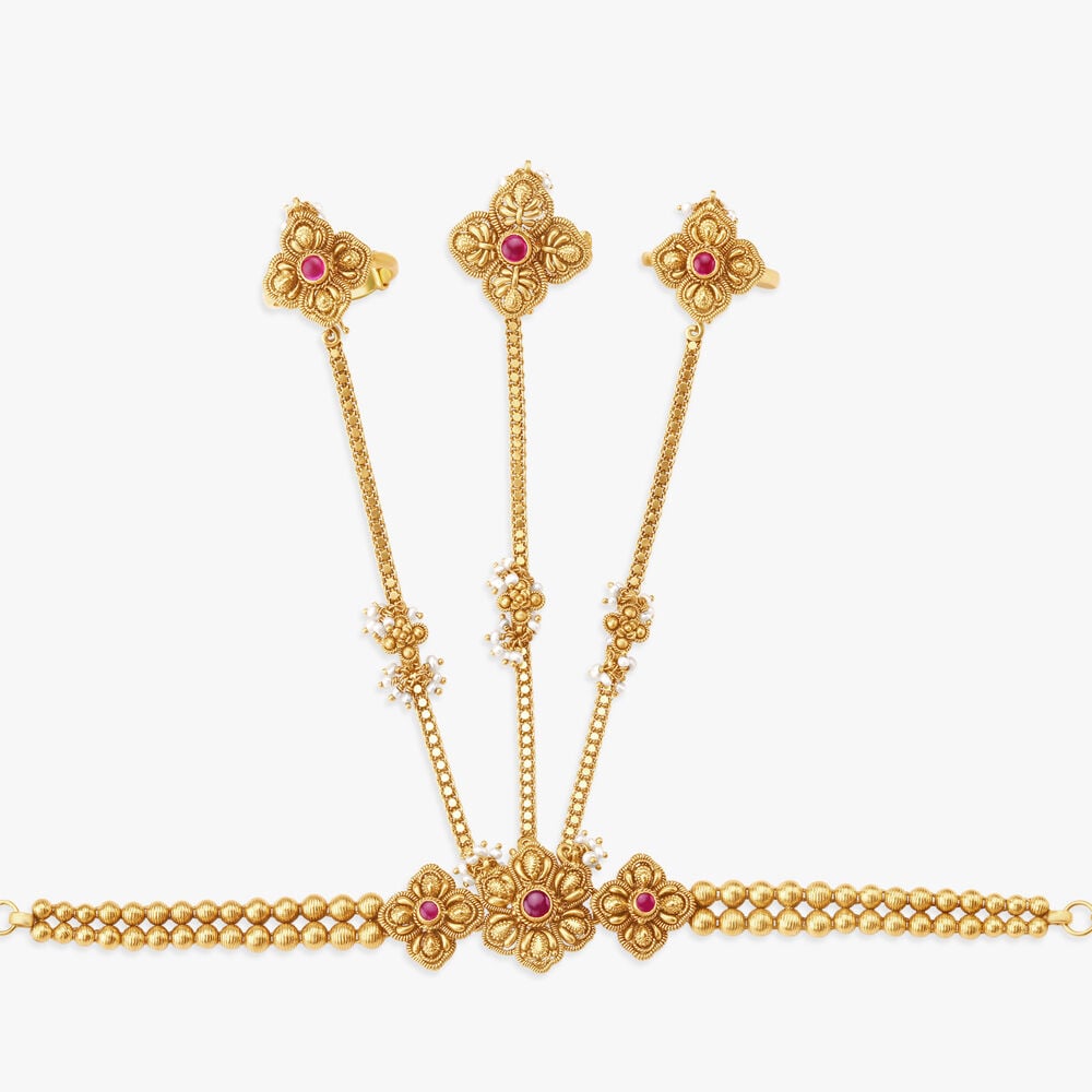 Gold hathphool designs with price discount