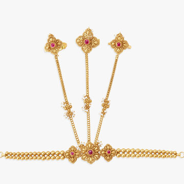 Ethereal pearl and gold Hathphool