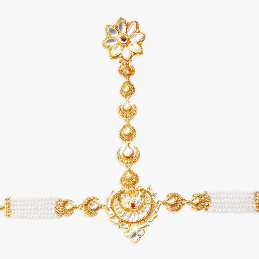 Buy Regal Glass kundan Hathphool at Best Price Tanishq US