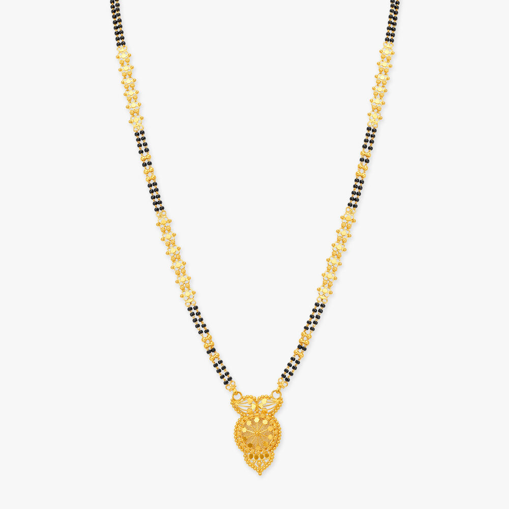 Gold mangalsutra by tanishq 2025