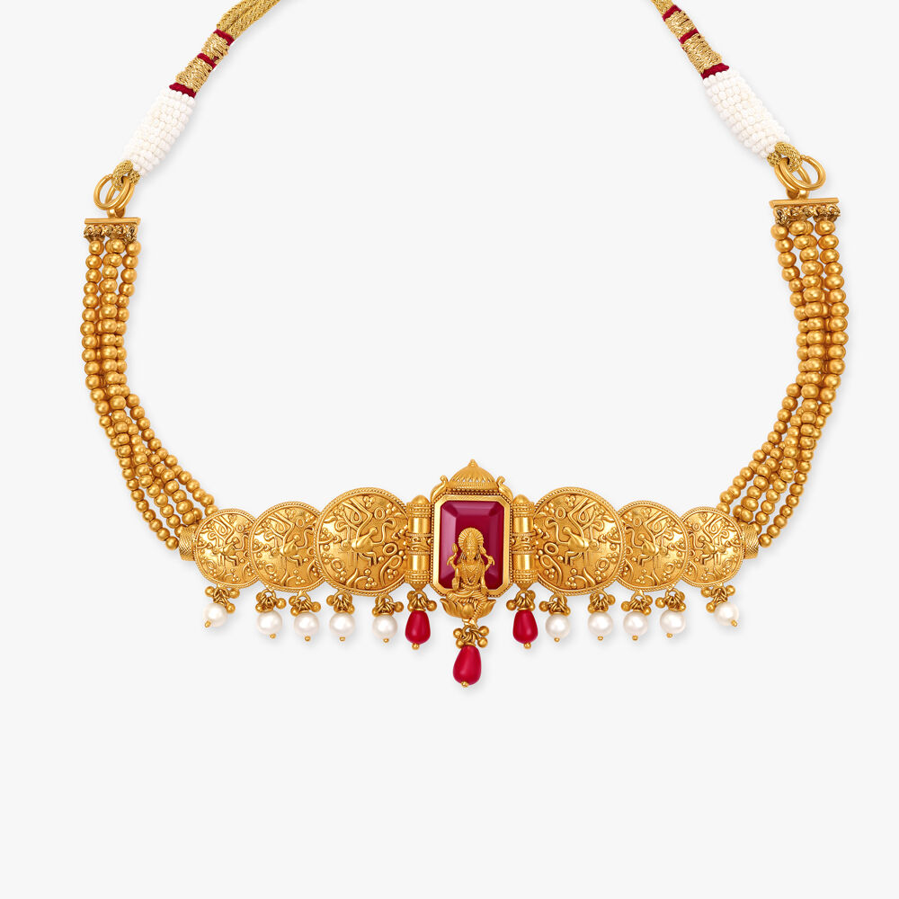 Choker necklace in iowa tanishq