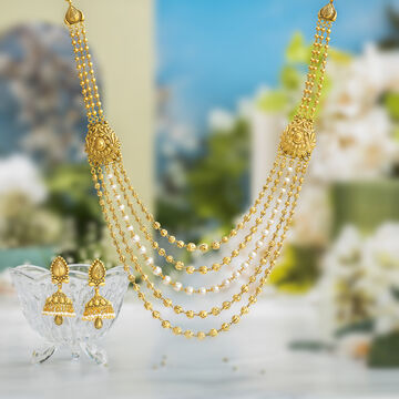Antique Finish Five Layer Necklace Set