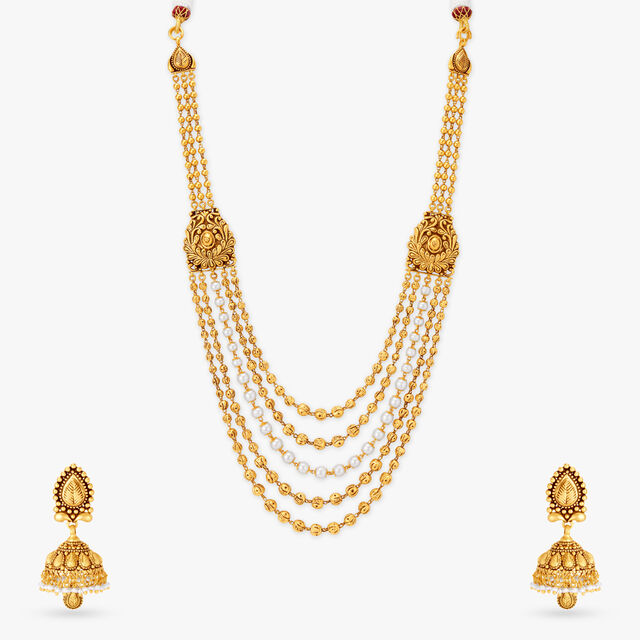 Antique Finish Five Layer Necklace Set 2