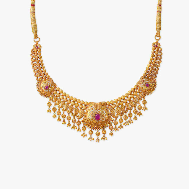 Tanishq 22KT Gold Necklace Set 2