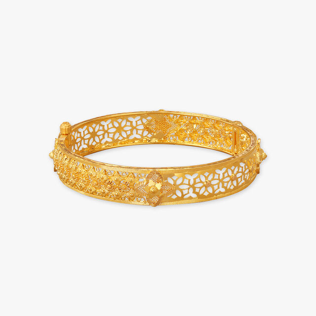 Heritage Charm Gold Bangles 