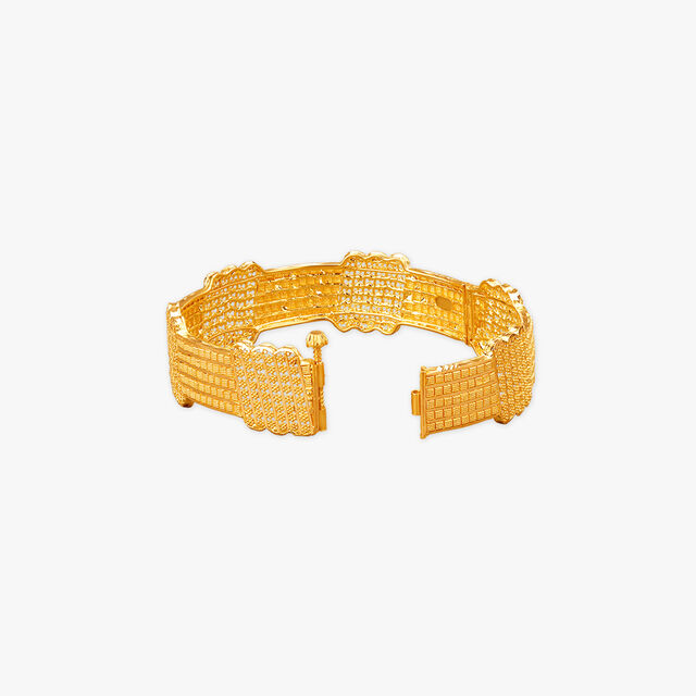 Chic Mesh Gold Bangles