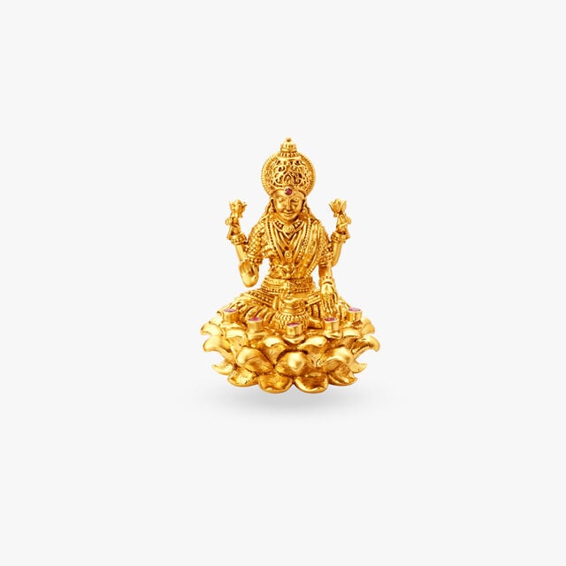 Laxmi Roop Gold Buy Divine Lakshmi Gold Pendant at Best Price | Tanishq US