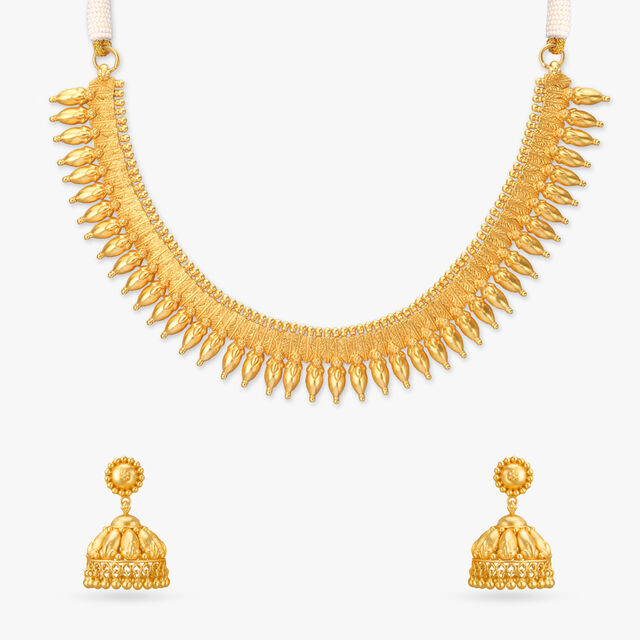 Timeless Ghunghroo Gold Necklace Set 