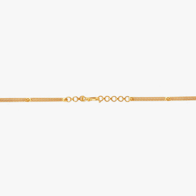 Golden Cascade Lace Gold Necklace 2