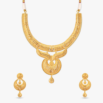 Grandiose Heritage Gold Necklace Set