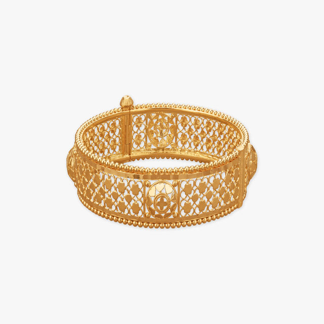 Regal Filigree Gold Bangles