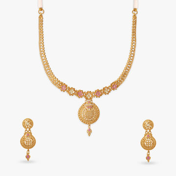 Enchanted Bloom Gold Necklace Set