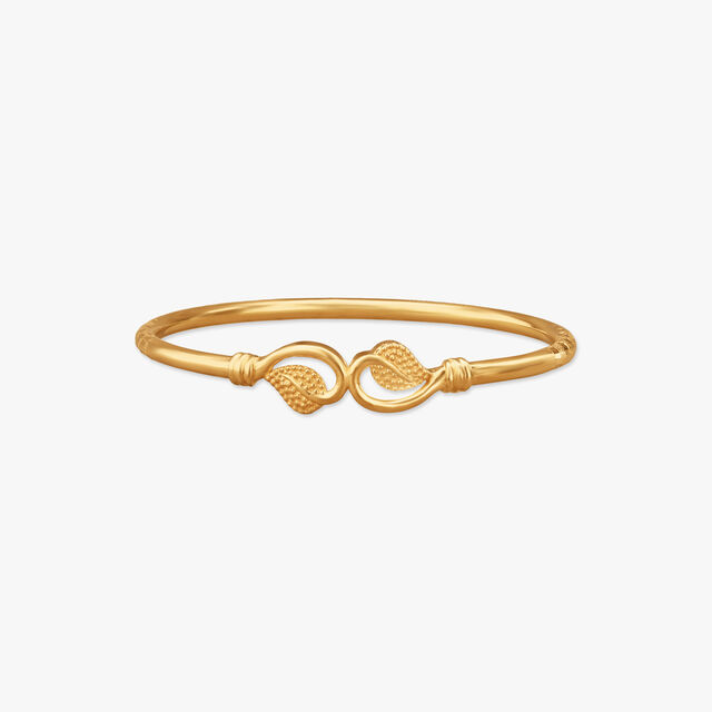 Twinned Heart Gold Bangle 2
