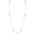 18KT Yellow Gold Pearl Chain with Butterfly Design,,hi-res 