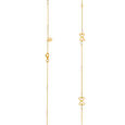 18KT Yellow Gold Pearl Chain with Butterfly Design,,hi-res 2