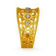 Mia by Tanishq 18KT Yellow Gold Diamond Finger Ring with Rectangular Design,,hi-res 3