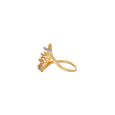 Mia by Tanishq 18KT Yellow Gold Diamond Finger Ring with Circular Design,,hi-res 2
