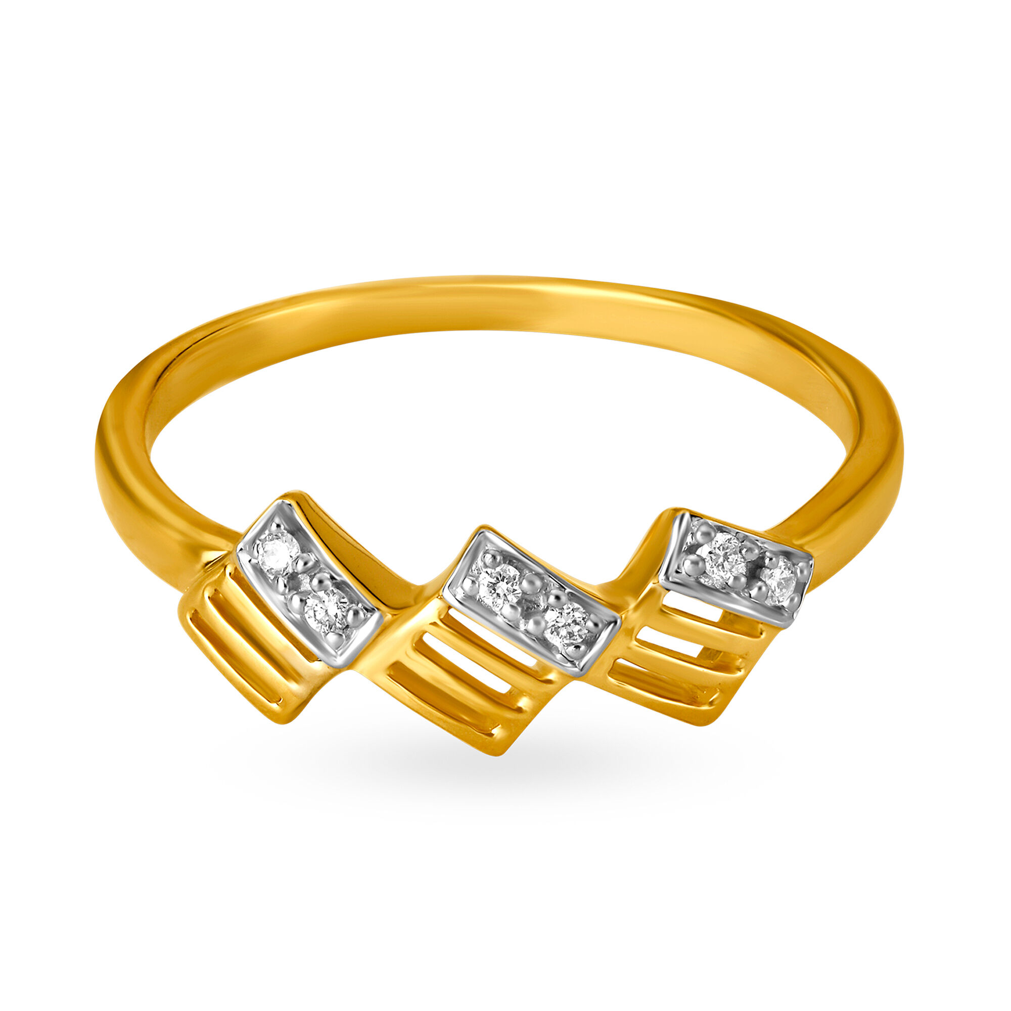 Buy Mia by Tanishq Friends of Bride 18KT Yellow Gold Diamond Finger ...