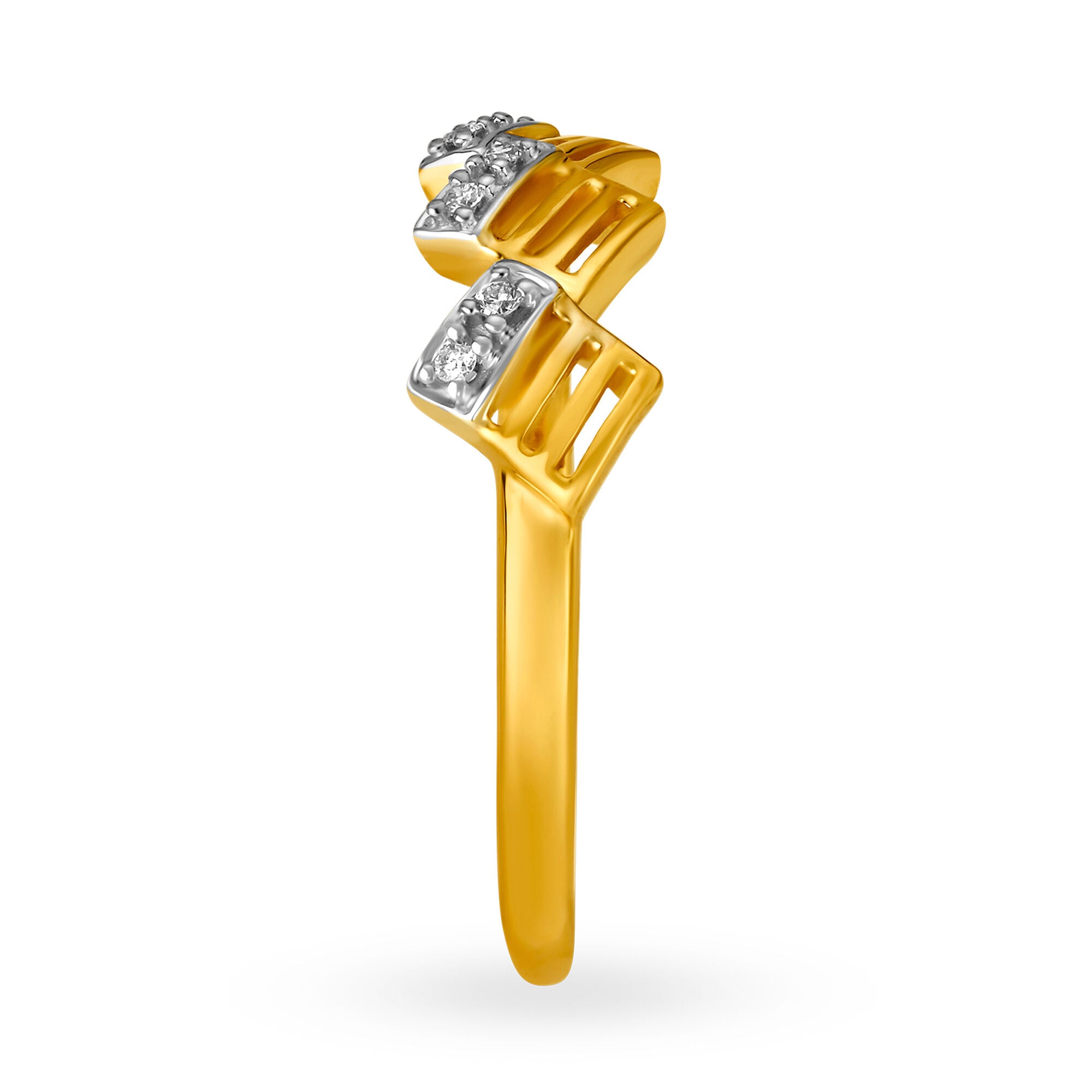 Buy Mia by Tanishq Friends of Bride 18KT Yellow Gold Diamond Finger ...