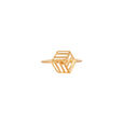 Mia by Tanishq 18KT Yellow Gold Finger Ring with Hexagon Design,,hi-res 