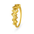 Mia by Tanishq Friends of Bride 18KT Yellow Gold Finger Ring with Kite Design,,hi-res 