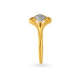 Mia by Tanishq Friends of Bride 18KT Yellow Gold Diamond Finger Ring with Openwork And Tulip Design,,hi-res 3