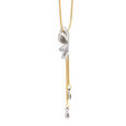 Mia by Tanishq 18KT Yellow And White Gold Diamond Necklace with Floral Pendant,,hi-res 2