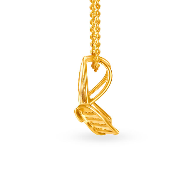18KT Yellow Gold Lighter Side Of Work Pendant 2