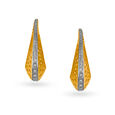 Mia by Tanishq 18KT Yellow Gold Diamond Stud Earrings with Stylised Teardrop Design And Openwork,,hi-res 