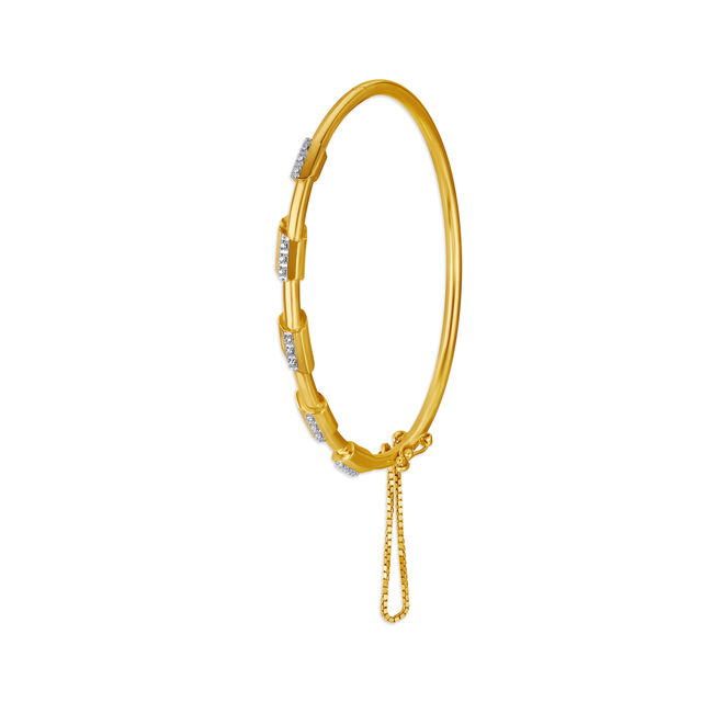 18KT Yellow Gold Colours at Work Bangle 3
