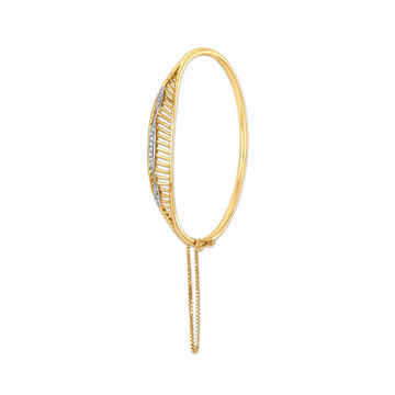 Feathered Beauty Gold Bracelet