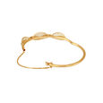 Mia by Tanishq 18KT Yellow And White Gold Diamond Bangle with Floral Design,,hi-res 2