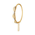 Mia by Tanishq 18KT Yellow And White Gold Diamond Bangle with Floral Design,,hi-res 3