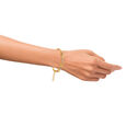 Mia by Tanishq 18KT Yellow And White Gold Diamond Bangle with Floral Design,,hi-res 4
