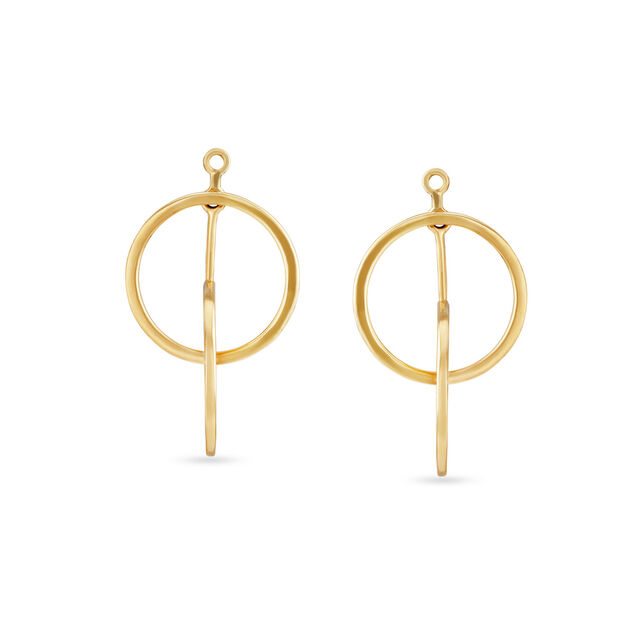 Mia Glintz by Tanishq 18KT Yellow Gold Drop Earrings 