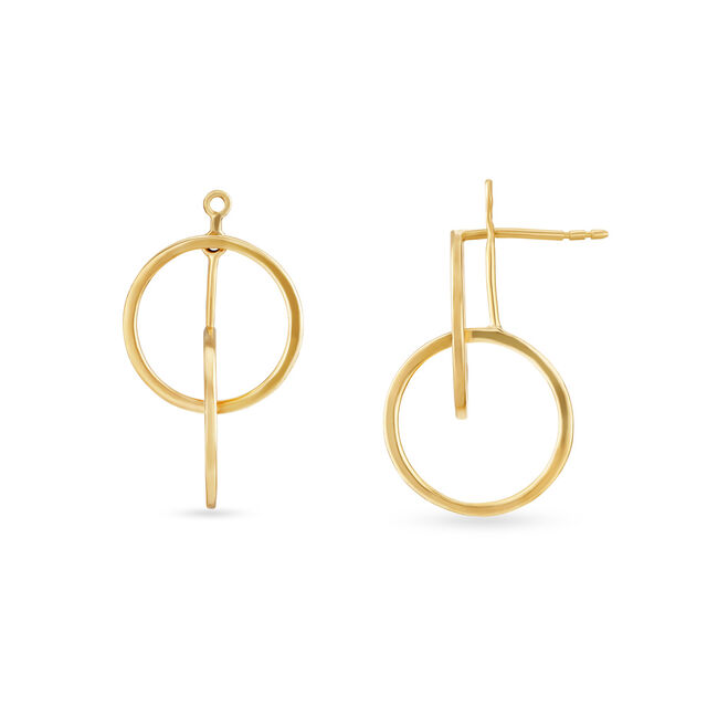 Mia Glintz by Tanishq 18KT Yellow Gold Drop Earrings 2