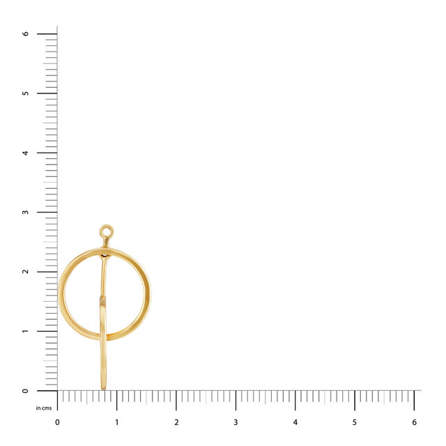 Mia Glintz by Tanishq 18KT Yellow Gold Drop Earrings 4
