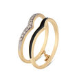 Mia by Tanishq Friends of Bride 18KT Yellow Gold Diamond Duet Finger Ring,,hi-res 