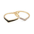 Mia by Tanishq Friends of Bride 18KT Yellow Gold Diamond Duet Finger Ring,,hi-res 4