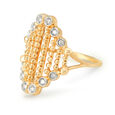 Mia All-Rounders by Tanishq 18KT Yellow Gold Diamond Finger Ring with Triangle Design,,hi-res 3