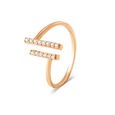 18 kt Rose Gold Finger Ring 