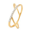 Mia Glintz by Tanishq 18KT Yellow Gold And Diamond Finger Ring,,hi-res 