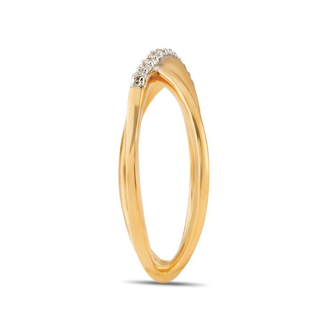 Mia Glintz by Tanishq 18KT Yellow Gold And Diamond Finger Ring,,hi-res 3