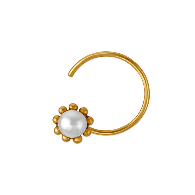 18KT Yellow Gold Nose Pin,,hi-res 