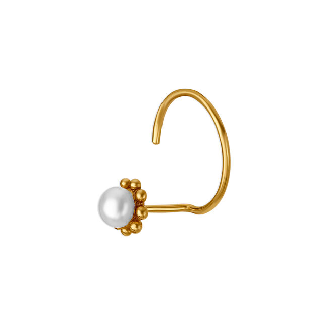 18KT Yellow Gold Nose Pin,,hi-res 3