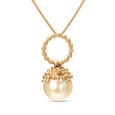 18KT Yellow Gold Pearl Pendant 