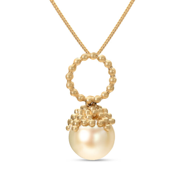 18KT Yellow Gold Pearl Pendant 