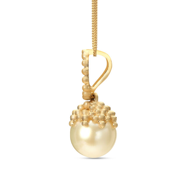 18KT Yellow Gold Pearl Pendant 2
