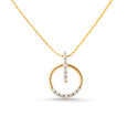 Mia Glintz by Tanishq 18KT Yellow Gold Diamond Pendant 