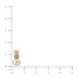 Mia All-Rounders by Tanishq 18KT Yellow Gold Diamond And Pearl Stud Earrings with Semi-Orb Design,,hi-res 4